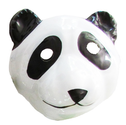 Careta plástica Oso Panda 6u
